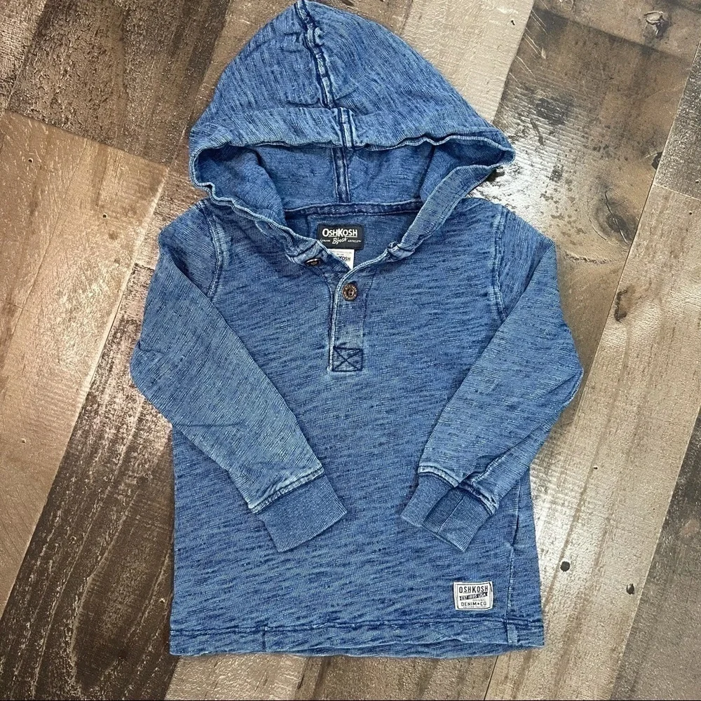 Oshkosh Hooded Henley size 3T